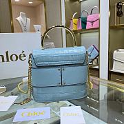 Chloe Aby lock bag blue - 4