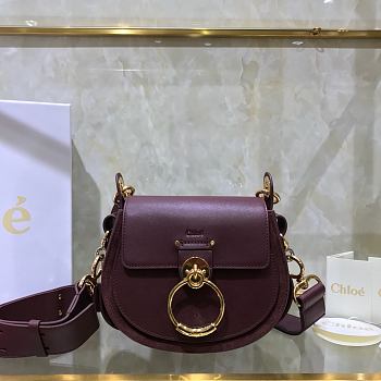 Chloe crossbody bag wine red-26*22*8cm