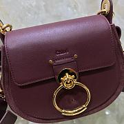 Chloe crossbody bag wine red-26*22*8cm - 4