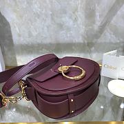 Chloe crossbody bag wine red-26*22*8cm - 2