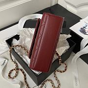 Chanel Handbag AP3513 wine red-11.5x14.5x5.5cm - 2