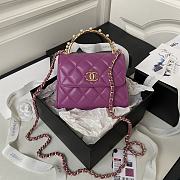 Chanel Handbag AP3513 rose red-11.5x14.5x5.5cm - 1