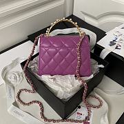 Chanel Handbag AP3513 rose red-11.5x14.5x5.5cm - 3