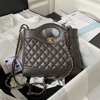 Chanel Handbag AS4133A dark gray-22x23x5.5cm