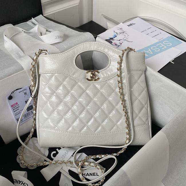 Chanel Handbag AS4133A white-22x23x5.5cm - 1