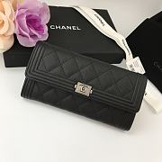 CHANEL Wallet 80286 Silver lock-10.5x19x3cm - 1