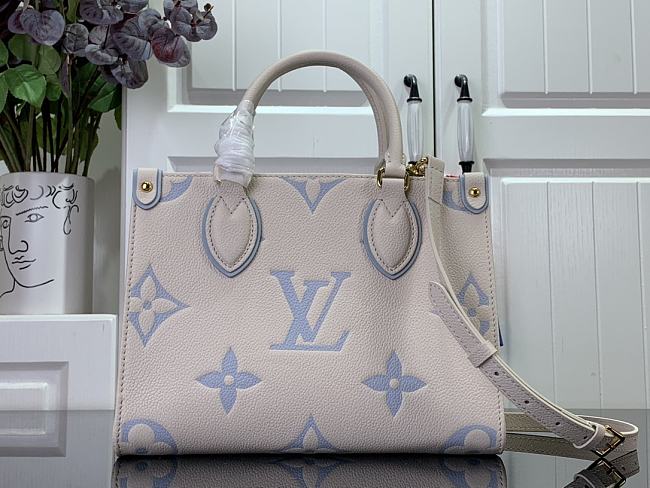 LV Onthego mini M45653 blue-25x19x11.5cm - 1