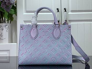 LV ONTHEGO PM M46168 Purple-25x19x11.5cm