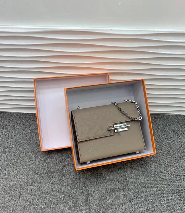 Hermès Verrou latch bag gray 17cm  - 1