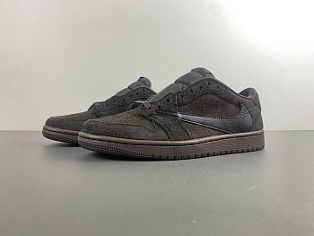 Travis Scott x Air Jordan 1 Low OG Dark mocha black velvet brown DM7866-202