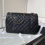 Chanel classic calfskin black bag 30CM - 5