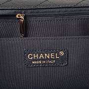 Chanel classic calfskin black bag 30CM - 3