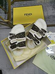 Fendi wool slippers  brown - 4