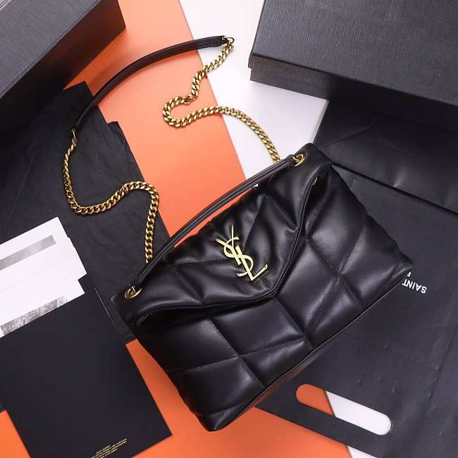 YSL  Black lambskin chain bag 29CM - 1