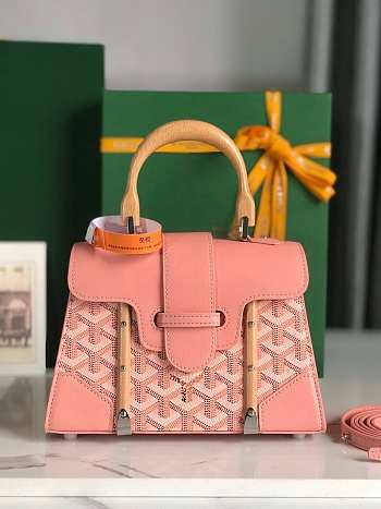  Goyard Mini Saigon Bag Pink 20CM