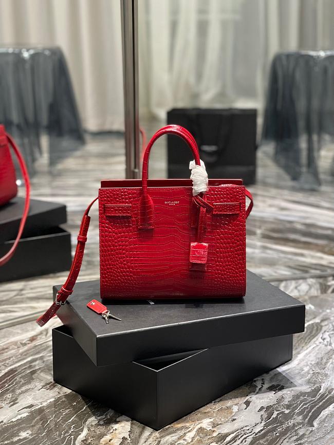  YSL red accordion bag 26CM - 1