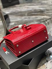  YSL red accordion bag 26CM - 3