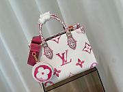 LV onthego rose red 25CM  - 4