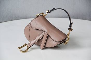 DIOR saddle bag 131214A pink-12x7.5x5cm