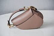 DIOR saddle bag 131214A pink-12x7.5x5cm - 5