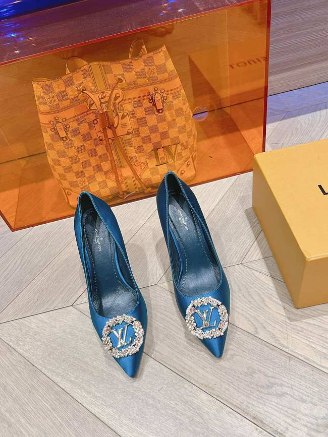 LV High heel blue-05 - 1