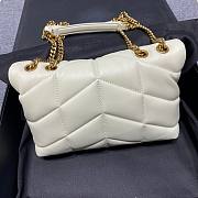 SAINT LAURENT Should bag white 759337A-23x15.5x8.5cm - 3