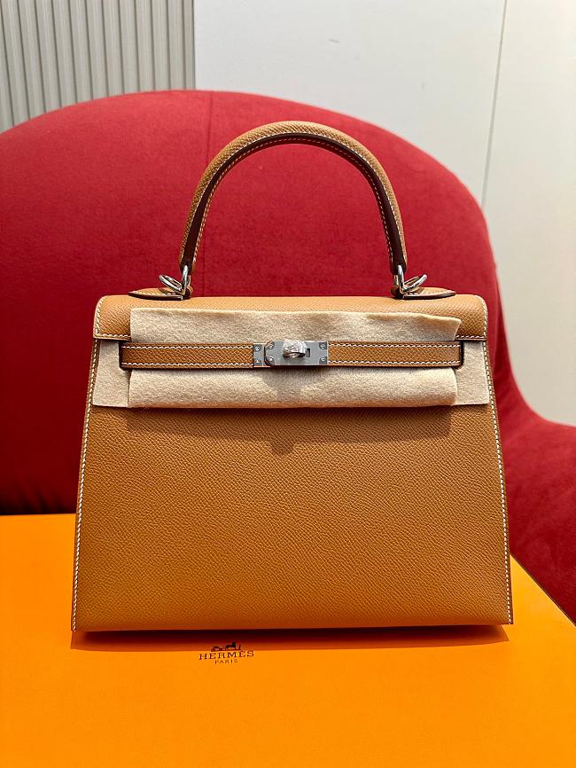 Hermes Kelly bag in brown-25cm - 1