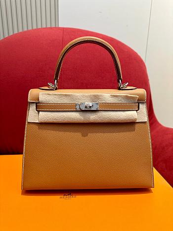 Hermes Kelly bag in brown-25cm