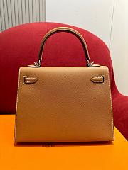 Hermes Kelly bag in brown-25cm - 3