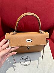 Hermes Kelly bag in brown-25cm - 2