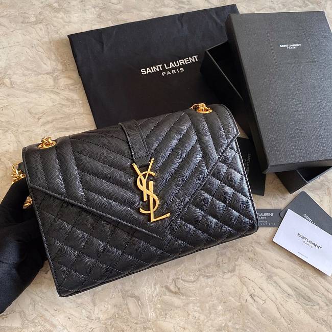 YSL  Should bag  392739 black-24x17.5x6cm - 1