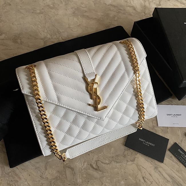 YSL Should bag 392739 white-24x17.5x6cm - 1