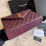 YSL Should bag 392739 wine red-24x17.5x6cm - 4