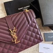 YSL Should bag 392739 wine red-24x17.5x6cm - 2