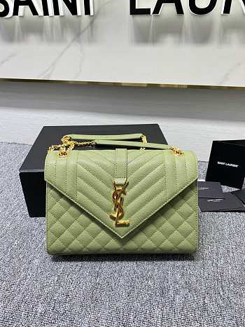 YSL Should bag 392739 green-24x17.5x6cm