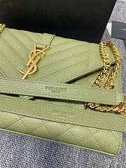 YSL Should bag 392739 green-24x17.5x6cm - 5