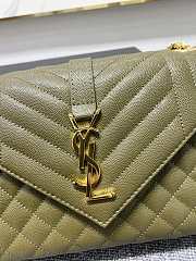 YSL Should bag 392739 olive green-24x17.5x6cm - 4