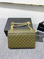 YSL Should bag 392739 olive green-24x17.5x6cm - 2