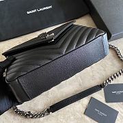 YSL Handbag bag 392737A silver chain-24x17x6.5cm - 4