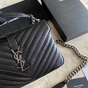 YSL Handbag bag 392737A silver chain-24x17x6.5cm - 2