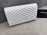  YSL Shoulder bag 377828K white-22.5x14x4cm - 2