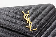  YSL Shoulder black bag 377828K gold chain -22.5x14x4cm - 2