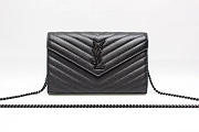  YSL Shoulder black bag 377828K  black chain -22.5x14x4cm - 1