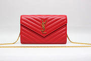 YSL Shoulder bag 377828K red-22.5x14x4cm - 1