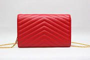 YSL Shoulder bag 377828K red-22.5x14x4cm - 3