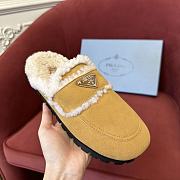 Prada fur slippers brown - 2