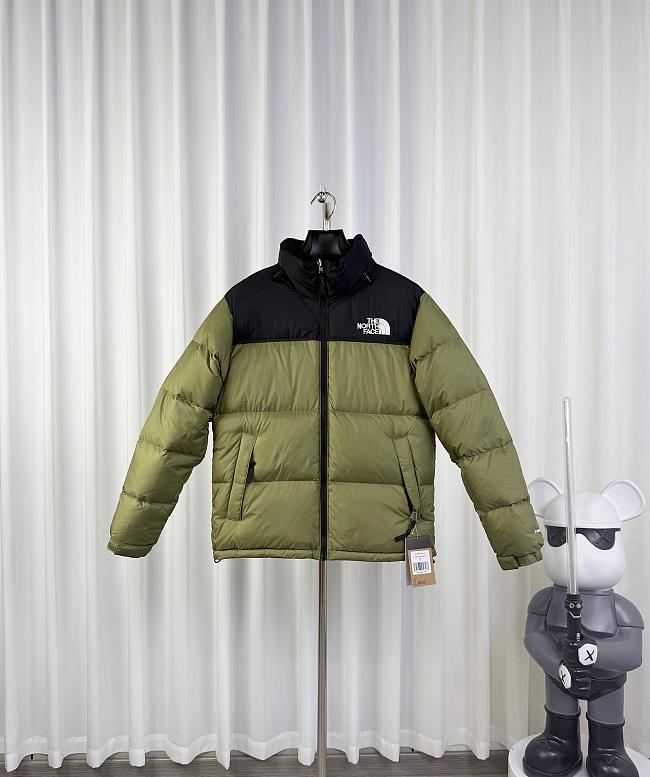 The north face 1996 Army green down jacket - 1