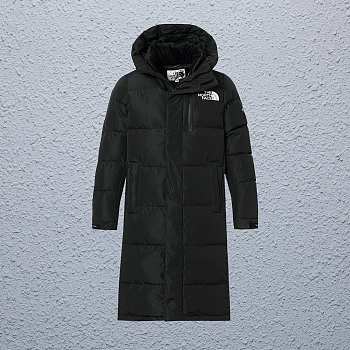 The north face black  long  down jacket