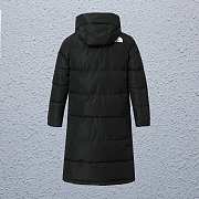 The north face black  long  down jacket - 2