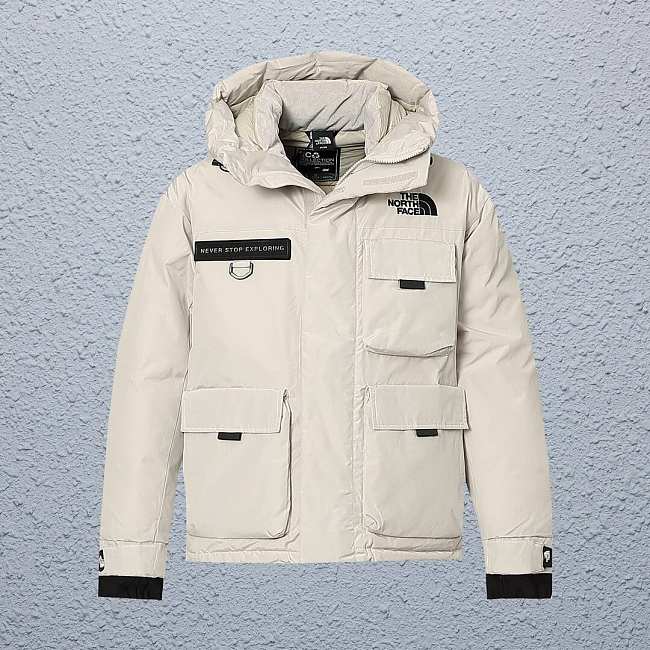 The north face white arctic down jacket - 1